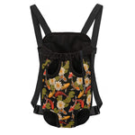 Koi Carp And Lotus Pattern Print Pet Carrier Backpack