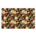 Koi Carp And Lotus Pattern Print Polyester Doormat