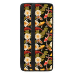 Koi Carp And Lotus Pattern Print Refrigerator Handle Covers