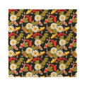 Koi Carp And Lotus Pattern Print Silk Bandana