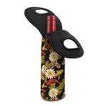 Koi Carp And Lotus Pattern Print Single Neoprene Wine Tote