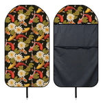 Koi Carp And Lotus Pattern Print Waterproof Car Seat Cover