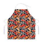 Koi Carp Pattern Print Adjustable Apron