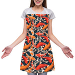 Koi Carp Pattern Print Adjustable Apron