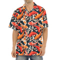 Koi Carp Pattern Print Aloha Shirt
