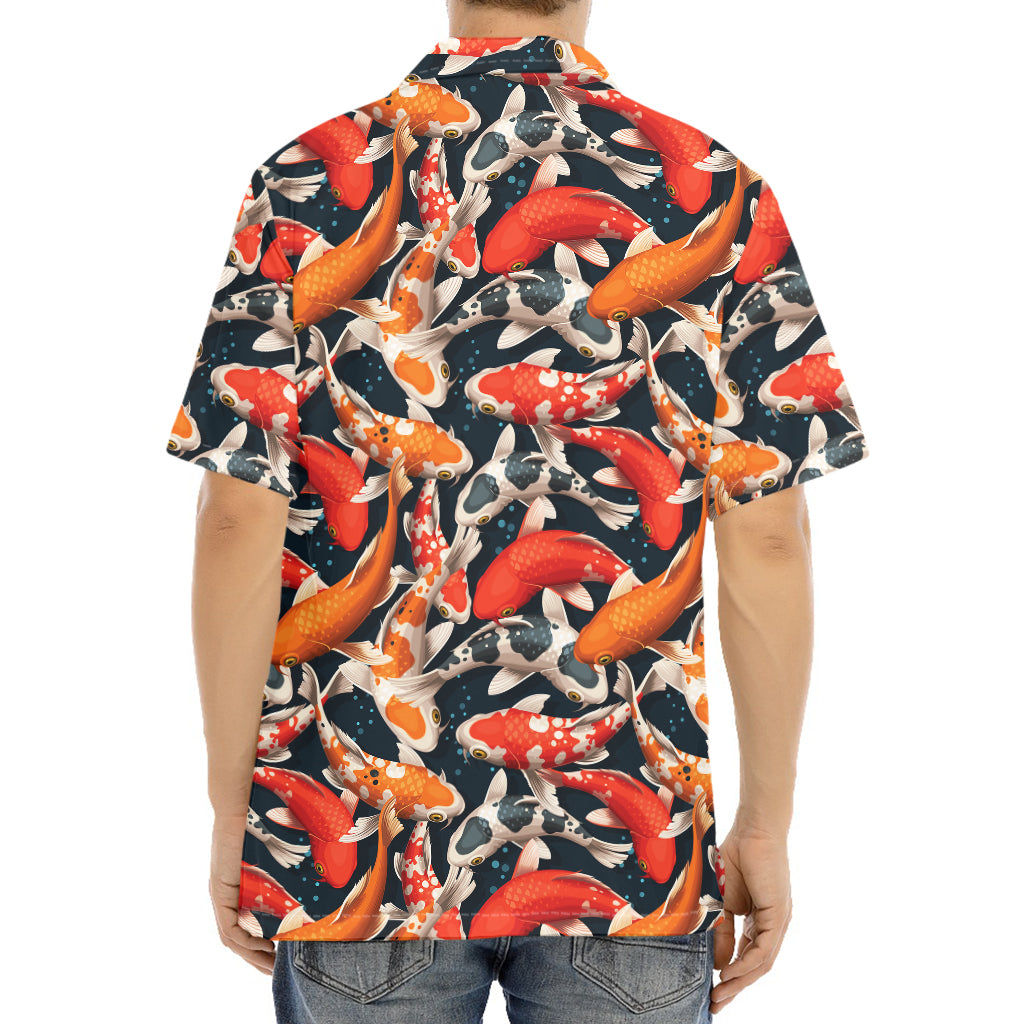 Koi Carp Pattern Print Aloha Shirt