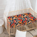 Koi Carp Pattern Print Baby Crib Sheet