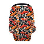 Koi Carp Pattern Print Baby Seat Cover