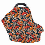 Koi Carp Pattern Print Baby Seat Cover