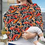 Koi Carp Pattern Print Baby Seat Cover