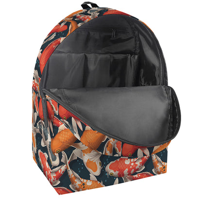 Koi Carp Pattern Print Backpack