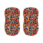 Koi Carp Pattern Print Bar Stool Covers
