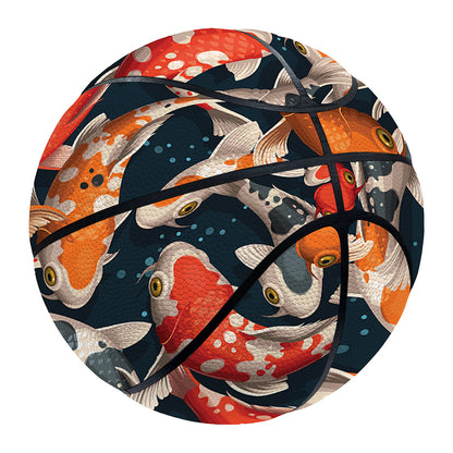 Koi Carp Pattern Print Basketball
