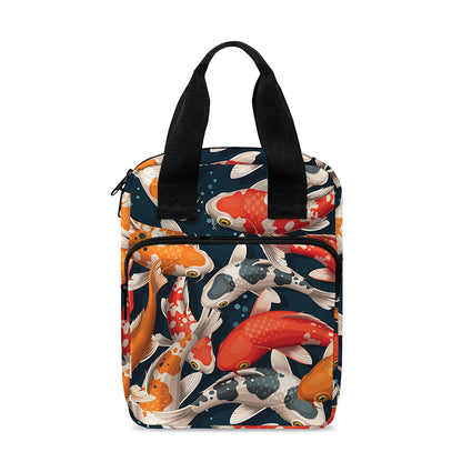 Koi Carp Pattern Print Bible Tote Bag