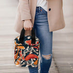 Koi Carp Pattern Print Bible Tote Bag