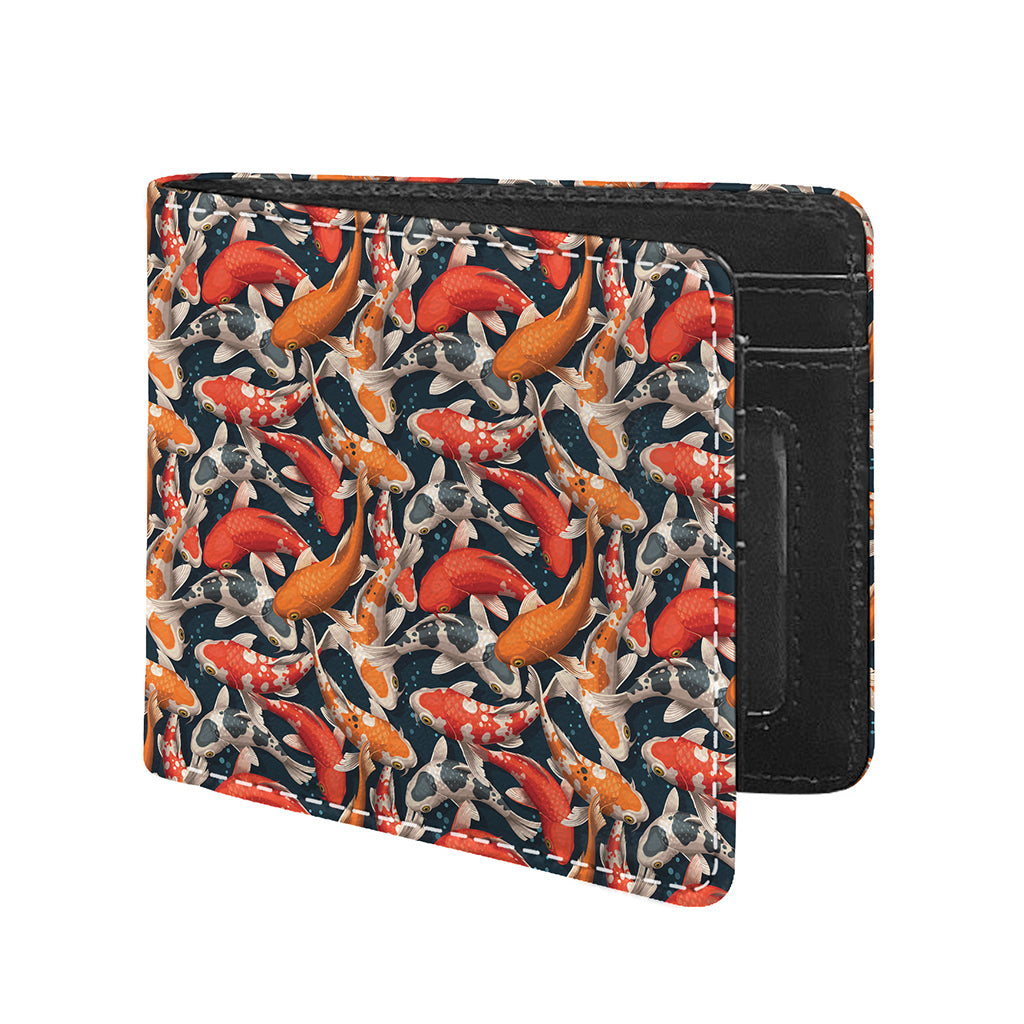 Koi Carp Pattern Print Bifold Wallet