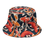 Koi Carp Pattern Print Bucket Hat