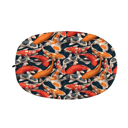 Koi Carp Pattern Print Car Side Mirror Covers