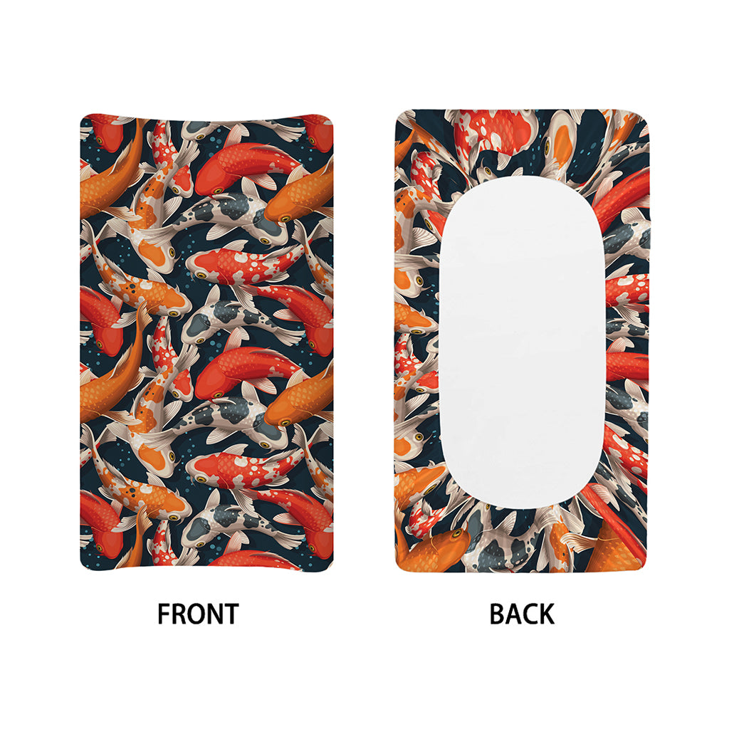 Koi Carp Pattern Print Changing Pad Cover