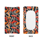 Koi Carp Pattern Print Changing Pad Cover