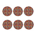 Koi Carp Pattern Print Coaster Set