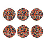 Koi Carp Pattern Print Coaster Set