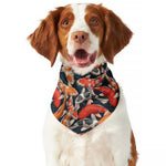 Koi Carp Pattern Print Dog Bandana