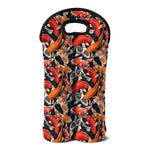 Koi Carp Pattern Print Double Neoprene Wine Tote