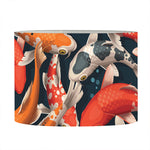Koi Carp Pattern Print Drum Lamp Shade