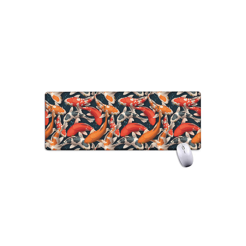 Koi Carp Pattern Print Extended Mouse Pad