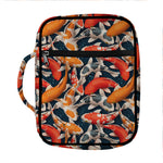 Koi Carp Pattern Print Front Pocket Bible Bag