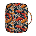 Koi Carp Pattern Print Front Pocket Bible Bag