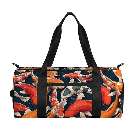 Koi Carp Pattern Print Gym Bag