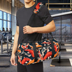 Koi Carp Pattern Print Gym Bag