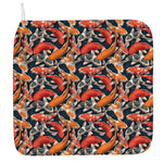 Koi Carp Pattern Print Hand Towel