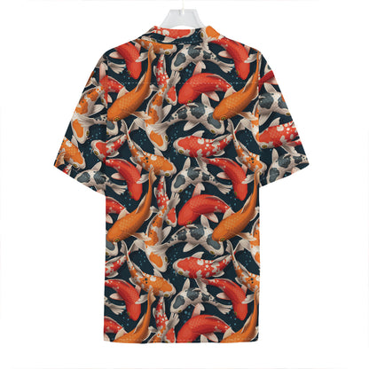 Koi Carp Pattern Print Hawaiian Shirt