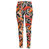 Koi Carp Pattern Print High-Waisted Pocket Leggings