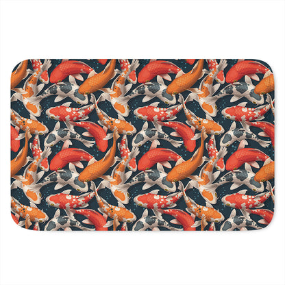 Koi Carp Pattern Print Indoor Door Mat