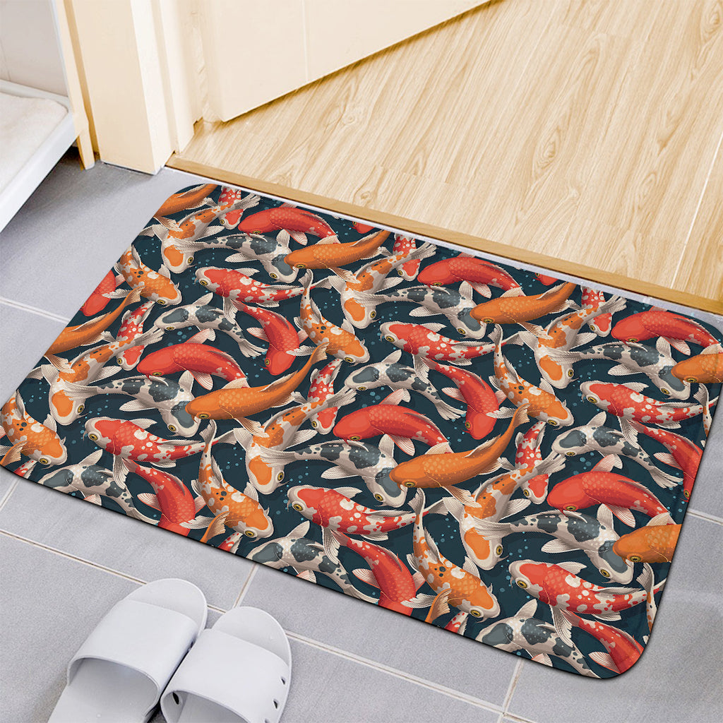 Koi Carp Pattern Print Indoor Door Mat