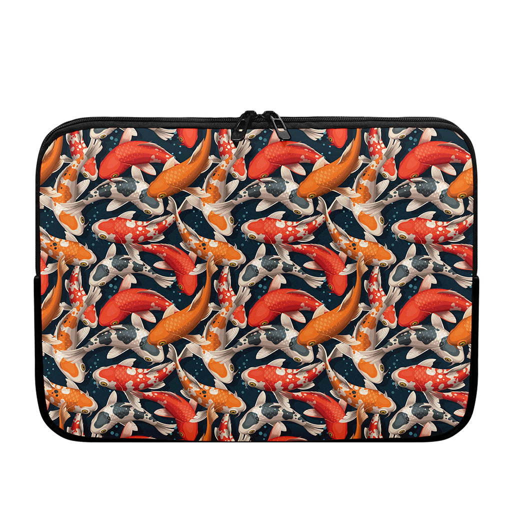 Koi Carp Pattern Print Laptop Sleeve