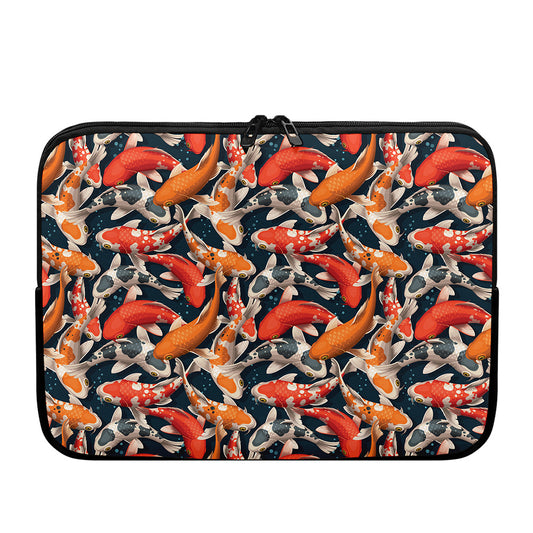 Koi Carp Pattern Print Laptop Sleeve