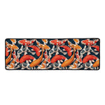Koi Carp Pattern Print Long Kitchen Mat