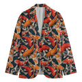 Koi Carp Pattern Print Men's Blazer