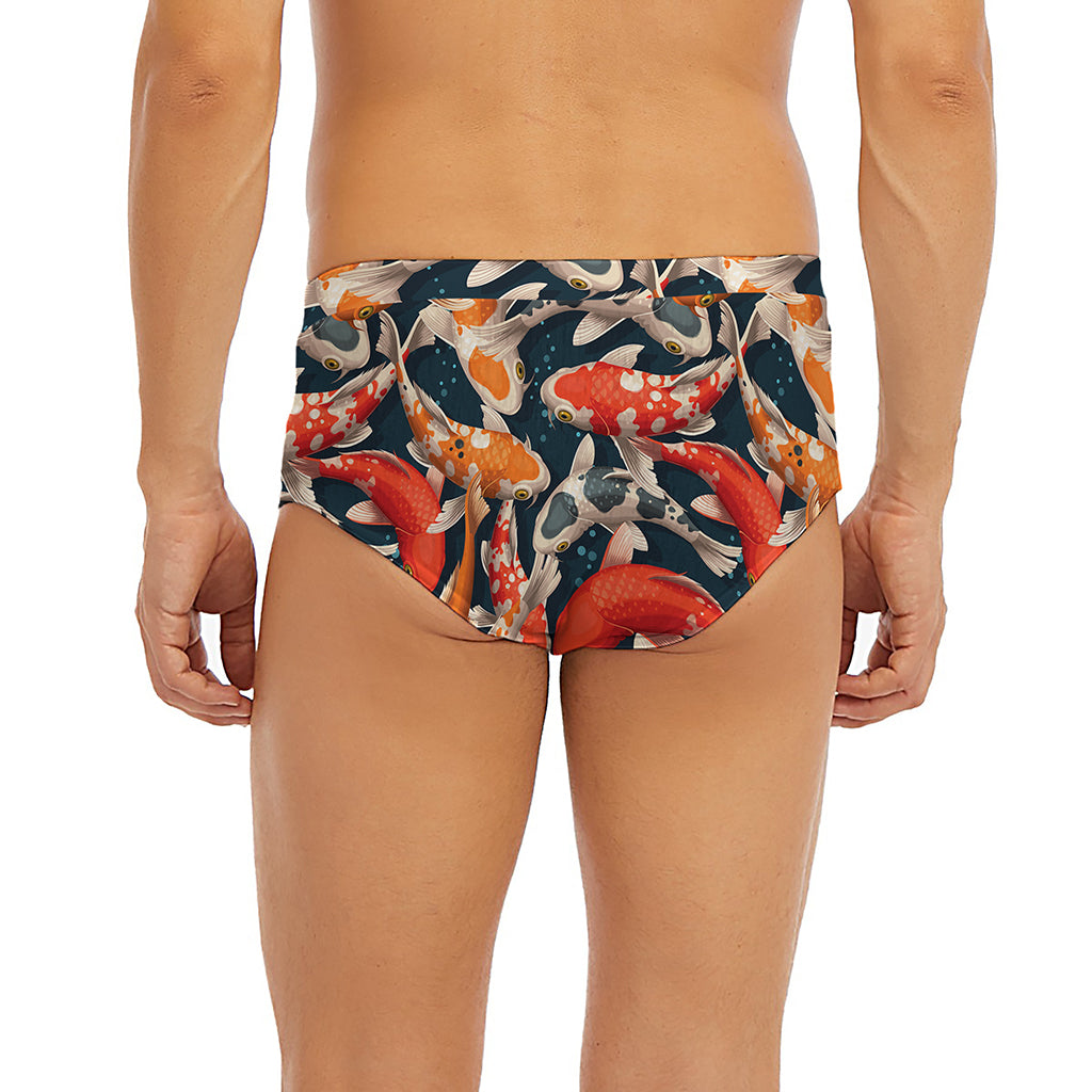 Koi Carp Pattern Print Men's Briefs