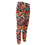 Koi Carp Pattern Print Men's Compression Pants