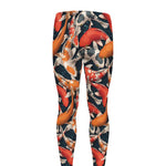 Koi Carp Pattern Print Men's leggings