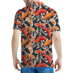 Koi Carp Pattern Print Men's Polo Shirt
