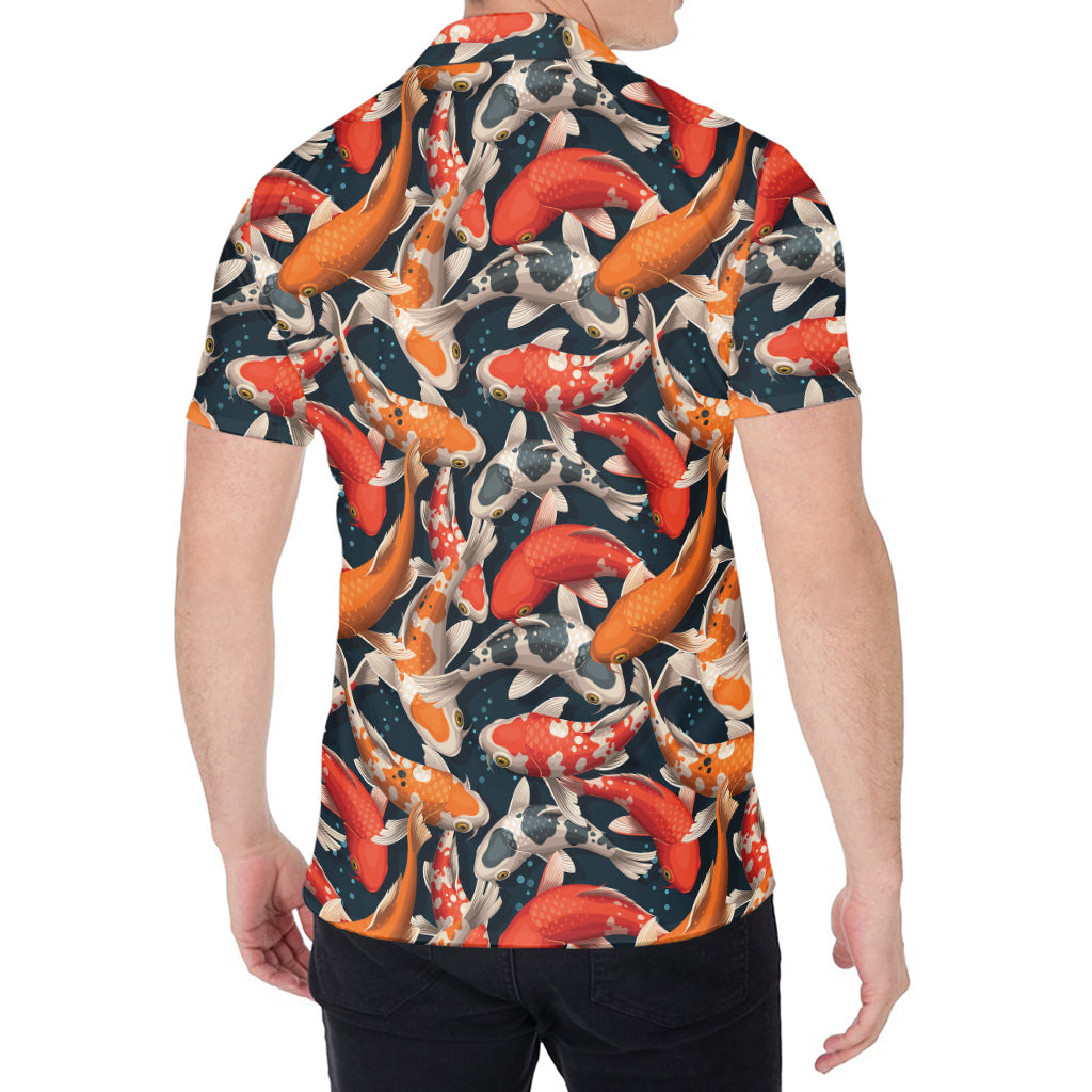 Koi Carp Pattern Print Men's Shirt
