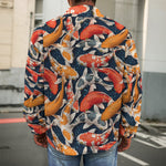 Koi Carp Pattern Print Men's Shirt Jacket