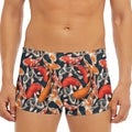 Koi Carp Pattern Print Men's Short Boxer Briefs